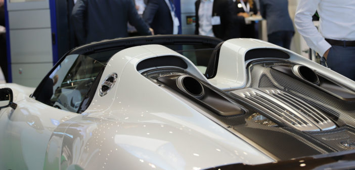 Porsche 918 Exhausts at Testing Expo 2018